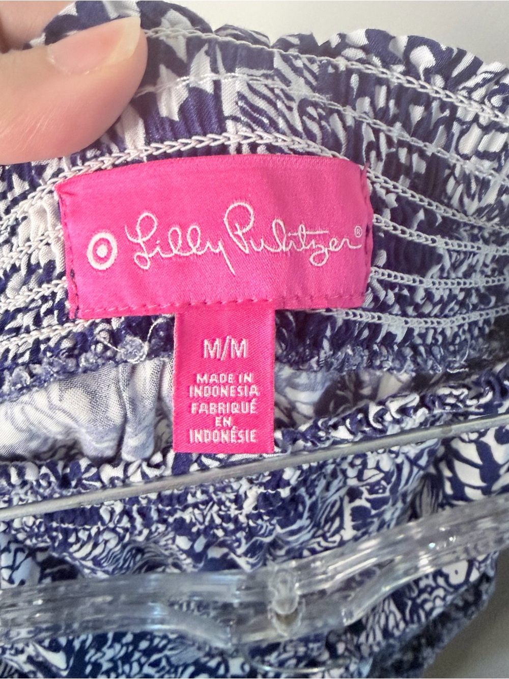 Lilly Pulitzer for Target Navy & White Printed Wide-Leg Jumpsuit Nautical - Picture 8 of 11